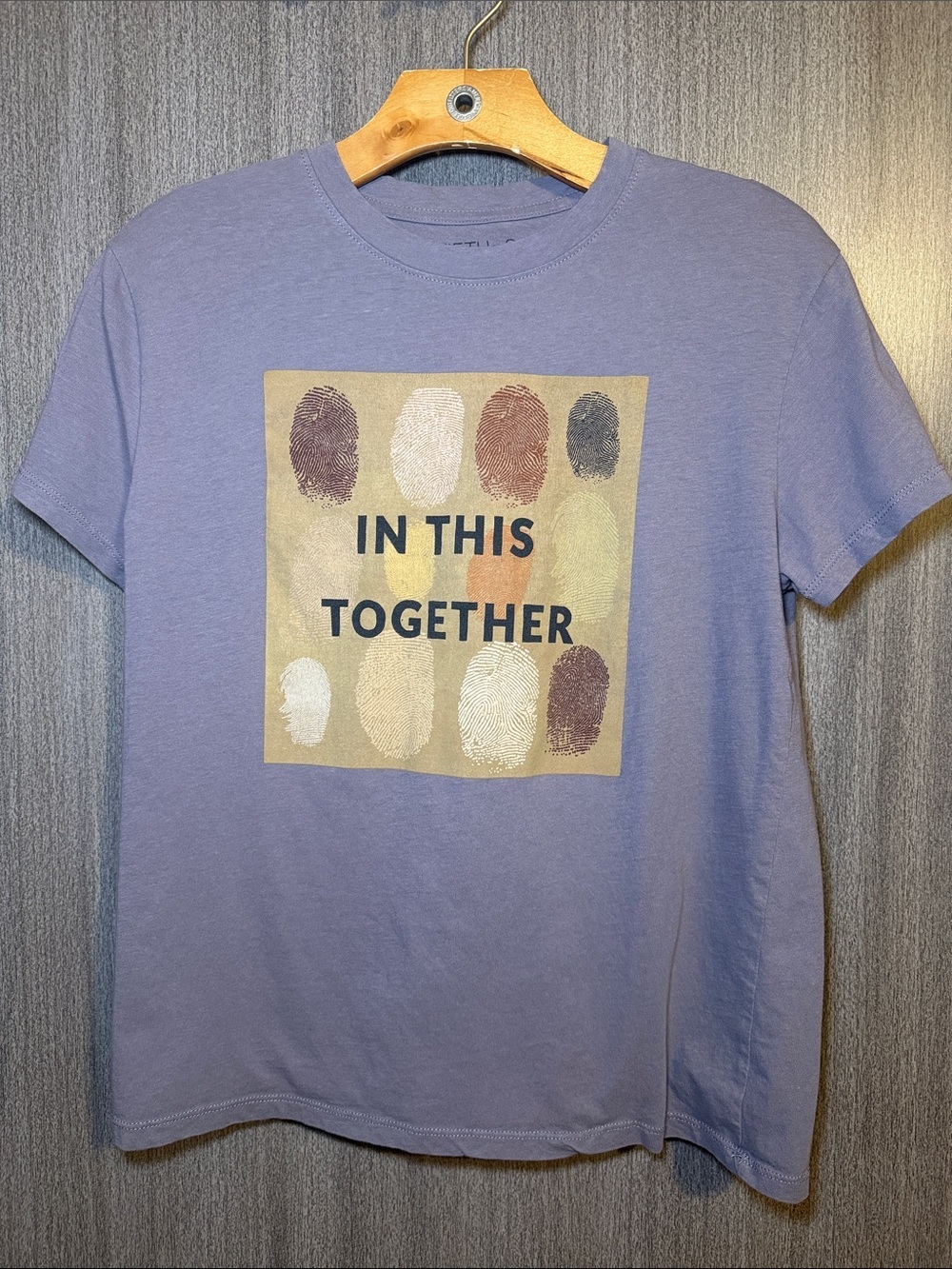 Fifth Sun "In This Together" Fingerprint Graphic Tshirt Size Medium NWOT
